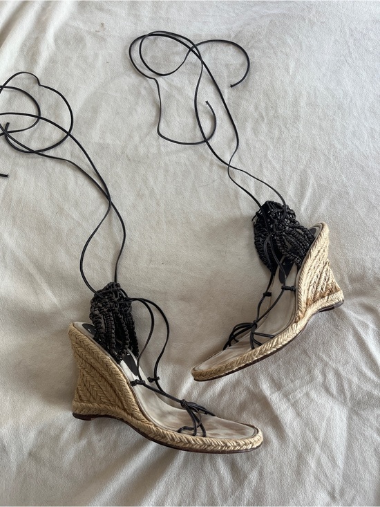 MaxMara Shoes - Max Mara Bohemian Espadrille Heel Size 40 US 10